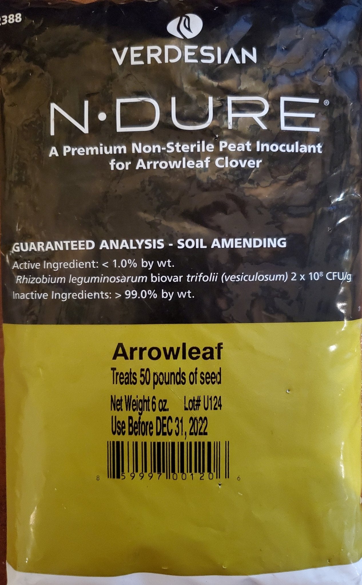 N-Dure Premium Arrowleaf Inoculant (Organic) - 6 oz. - Seed Barn
