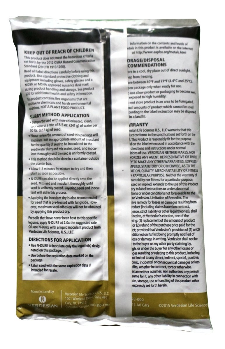 N-Dure Premium Peas, Vetch, Lentil Inoculant (Organic) - 5 oz. - Seed Barn