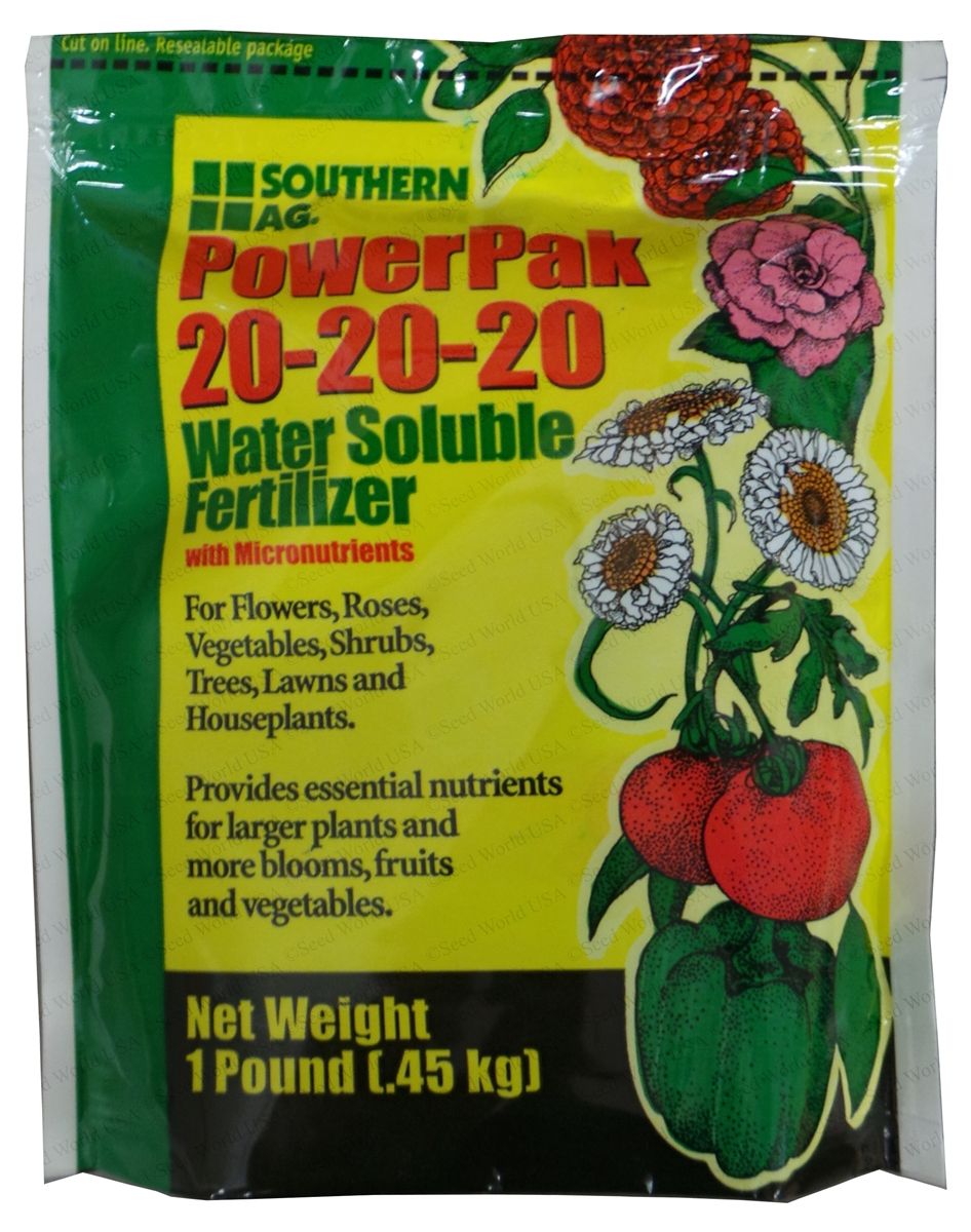 PowerPak 20-20-20 Soluble Fertilizer - 1 Lb. - Seed Barn