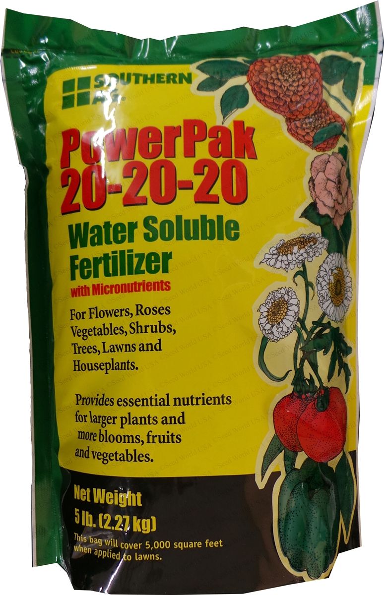 PowerPak 20-20-20 Soluble Fertilizer - 5 Lbs. - Seed Barn